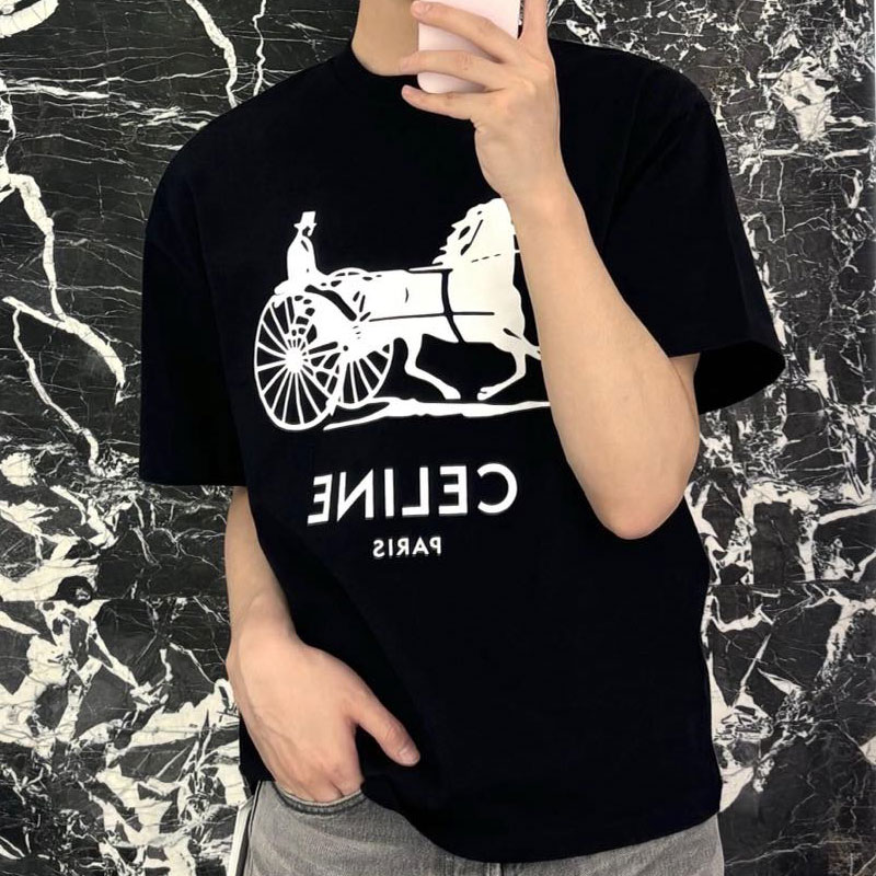 CELINE-04021 셀린느 2026년 신상 반팔티 남녀공용