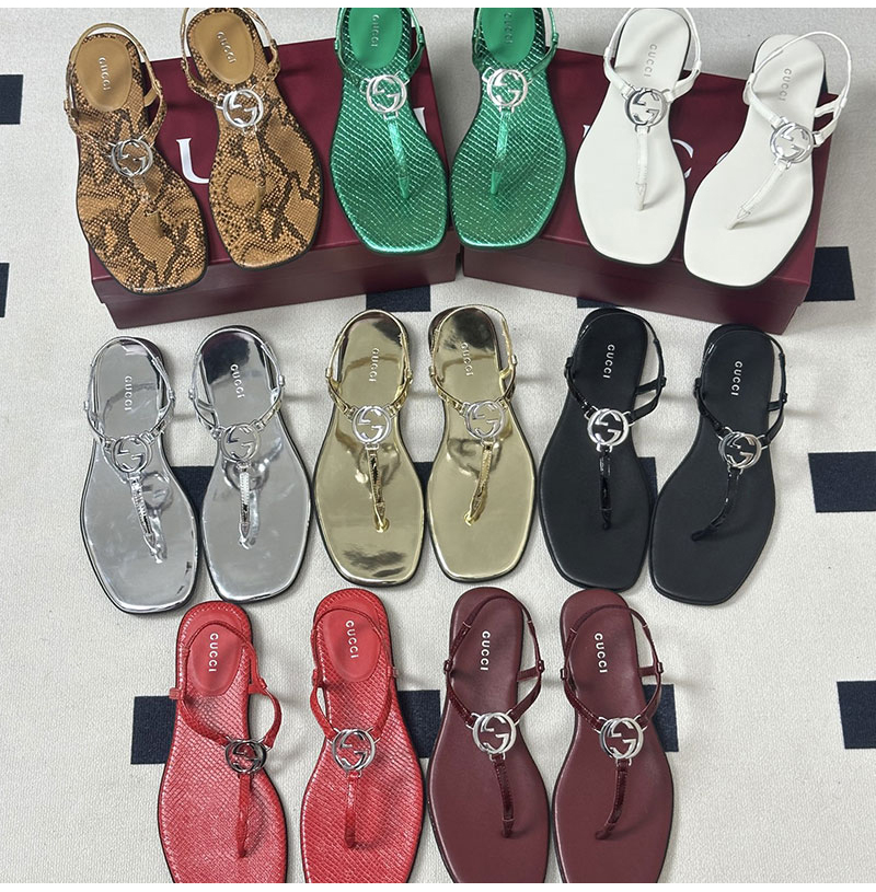 GUCCI-06248 구찌 버클 클립온 캐주얼 샌들