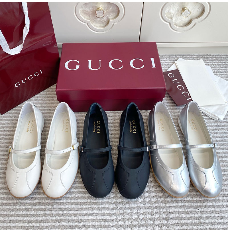 GUCCI-07163 구찌 메리 제인 캐주얼 라운드토 발레 플랫