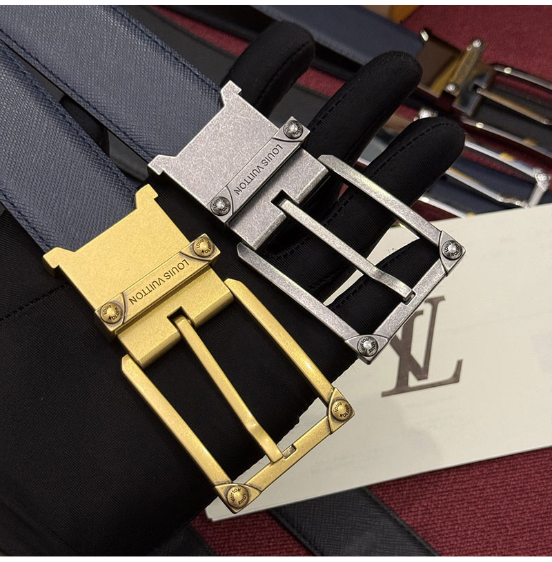 LOUIS VUITTON-07181 루이비통 코너 스터드 트렁크 35mm 플립 벨트