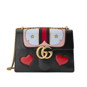 [스페셜오더]GUCCI-431382 1064 구찌 GG Marmont 웨스턴 디테일 플랩 가죽 숄더백