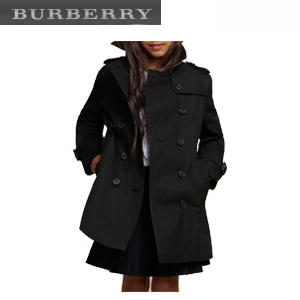 [스페셜오더]BURBERRYI-40094991 버버리 샌드링엄 헤리티지 블랙 트렌치코트 아동용