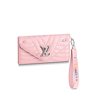 [스페셜오더]LOUIS VUITTON-M63729 루이비통 핑크 송아지 가죽 뉴 웨이브 롱 월릿