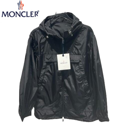 MONCLER-040410 몽클레어 블랙 나일론 바람막이 후드 재킷 여성용