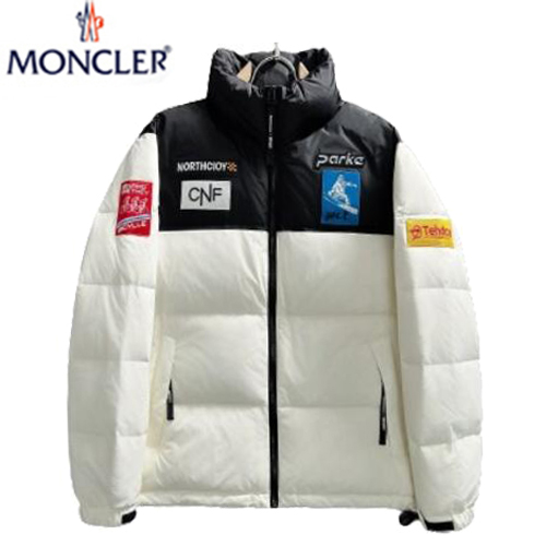 MONCLER-123010 몽클레어 화이트 패치 장식 패딩 남성용