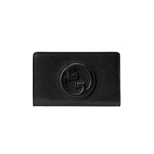 [스페셜오더]GUCCI-760336 1000 구찌 블랙 가죽 구찌 블론디 지갑