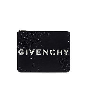 [스페셜오더]GIVENCHY-BK600JK 지방시 스무스 카프스킨 GIVENCHY 스텐셜 지퍼 파우치