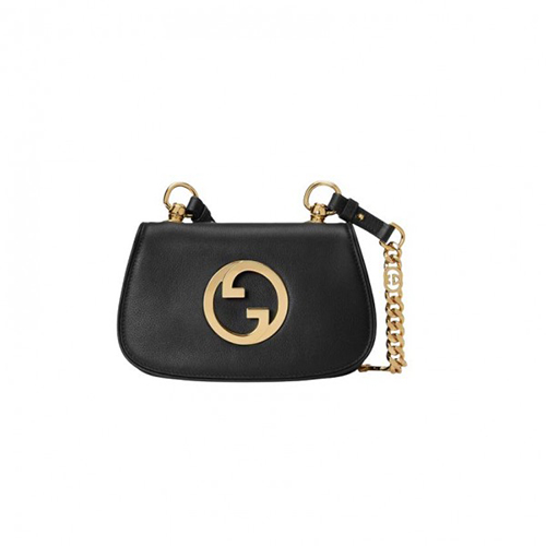 [스페셜오더]GUCCI-724645 1000 구찌 블랙 레더 블론디 미니 숄더백