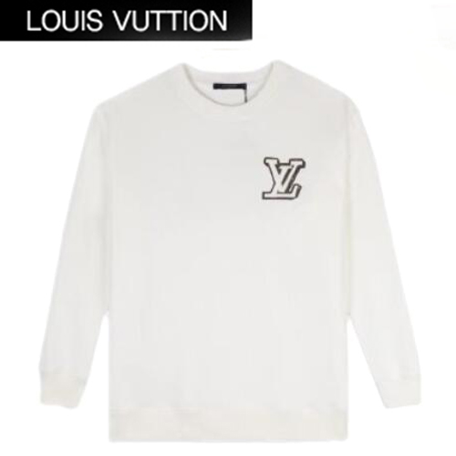 LOUIS VUITTON-072911 루이비통 화이트 아플리케 장식 스웨트셔츠 남여공용