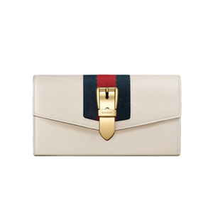 [스페셜오더]GUCCI-476084 8454 구찌 Gucci Sylvie 가죽 장지갑 화이트 