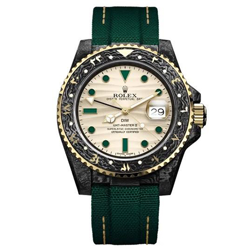 [스페셜오더]ROLEX x DiW-126710 롤렉스 GMT-마스터 II 카본 케이스 Arabic 마커 베젤 OASIS