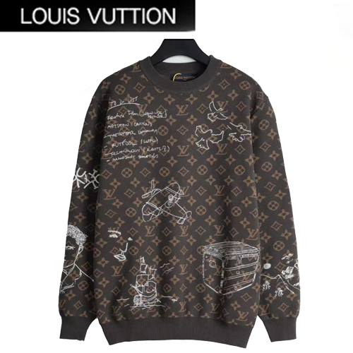 LOUIS VUITTON-101512 루이비통 브라운 모노그램 스웨터 남여공용