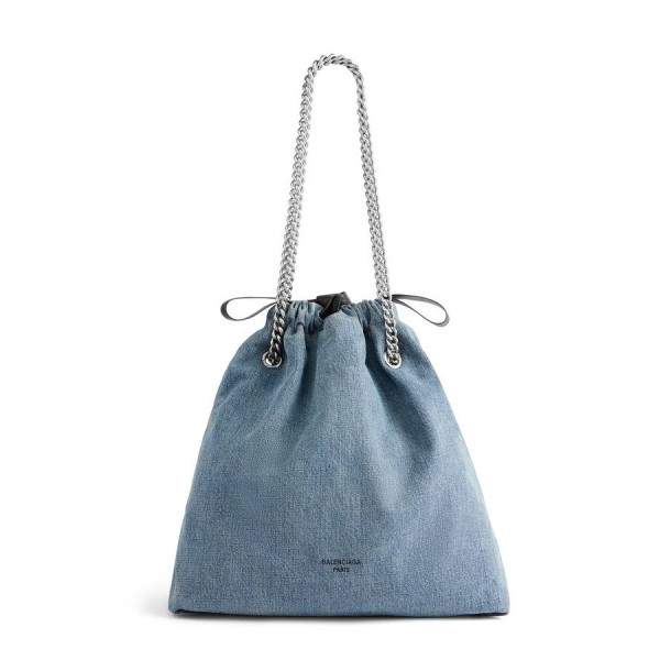 [스페셜오더]BALENCIAGA-742941 발렌시아가 블루 데님 CRUSH 미디엄 토트백 39cm