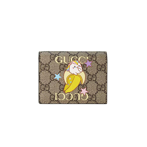 [스페셜오더]GUCCI-701009 8679 구찌 GG 수프림 바나냐 프린트 카드 케이스