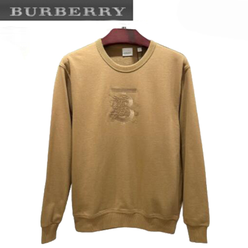 BURBERRY-011312 버버리 카멜 TB 로고 아플리케 장식 스웨트셔츠 남성용