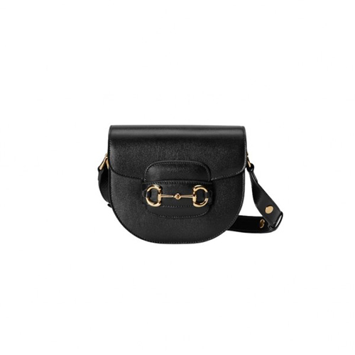 [스페셜오더]GUCCI-760191 1000 구찌 블랙 홀스빗 1955 라운드 미니 숄더백 18cm