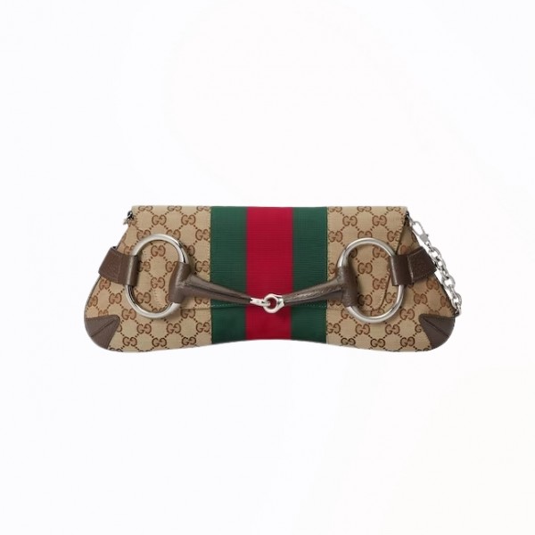 [스페셜오더]GUCCI-764255 8747 구찌 베이지/에보니 오리지널 GG 홀스빗 체인 미디엄 숄더백 38cm