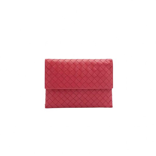 [스페셜오더]BOTTEGA VENETA-667138 보테가 베네타 다크 핑크 인트레치아토 미디엄 플랩 파우치 26CM