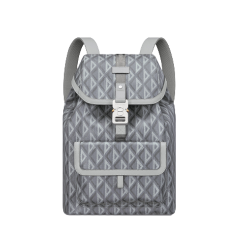 [스페셜오더]DIOR-1ESBA 디올 그레이 CD Diamond 캔버스 HIT THE ROAD 백팩 38CM