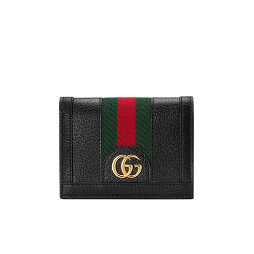 [스페셜오더]GUCCI-523155 1060 구찌 오피디아 블랙 가죽 카드 케이스