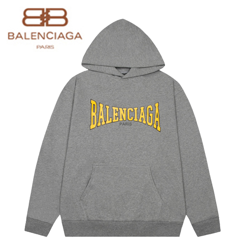 BALENCIAGA-092015 발렌시아가 그레이 프린트 장식 후드 티셔츠 남여공용