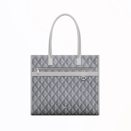 [스페셜오더]DIOR-1ESSH2 디올 그레이 CD Diamond 캔버스 사파리 토트 백 39cm