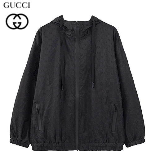 GUCCI-082015 구찌 블랙 GG 나일론 바람막이 후드 재킷 남성용