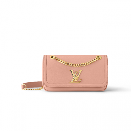 [스페셜오더]LOUIS VUITTON-M22585 루이비통 핑크 카프스킨 이스트 웨스트 락미 체인 백