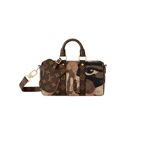 [스페셜오더]LOUIS VUITTON-M46678 루이비통 브라운 모노그램 패치 워크 키폴 반둘리에 25