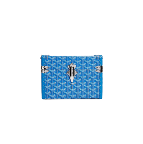 [스페셜오더]GOYARD-고야드 스카이블루 Cassette Trunk 카세트 트렁크 숄더백 21CM