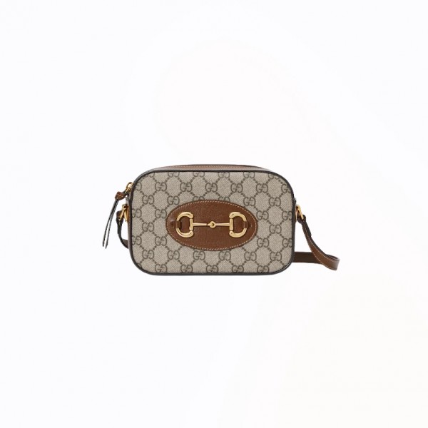 [스페셜오더]GUCCI-760196 8563 구찌 베이지/에보니 GG 홀스빗 1955 스몰 카메라백 20cm