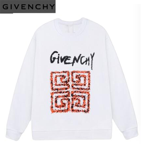 GIVENCHY-010617 지방시 화이트 4G 로고 프린트 장식 스웨트셔츠 남여공용