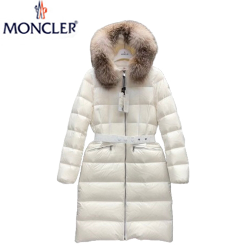 MONCLER-J20931 몽클레어 화이트 Boedic 롱 다운 재킷 여성용