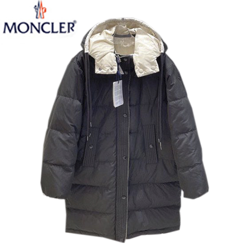 MONCLER-11221 몽클레어 블랙/화이트 나일론 양면 롱 패딩 여성용