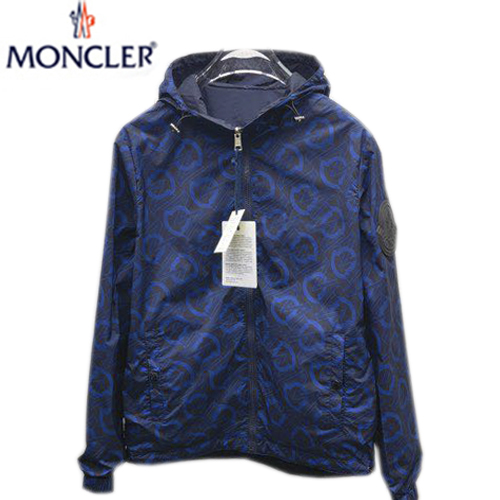 MONCLER-08221 몽클레어 네이비 나일론 양면 바람막이 후드 재킷 남성용