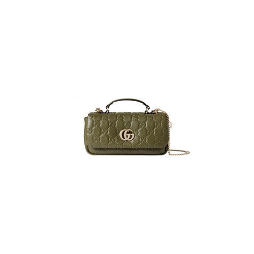 [스페셜오더]GUCCI-806017 3335 구찌 그린 GG 밀라노 미니 탑 핸들백