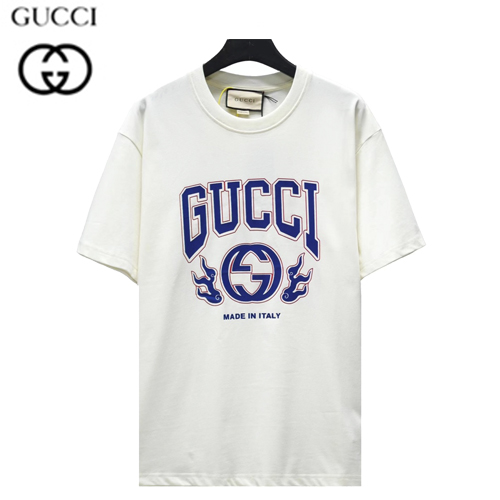 GUCCI-031720 구찌 화이트 프린트 장식 티셔츠 남여공용