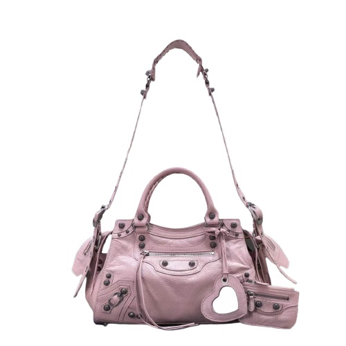 [스페셜오더]BALENCIAGA-736046 발렌시아가 핑크 실버 하드웨어 Neo Cagole City 스몰 핸드백 33CM