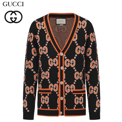 GUCCI-012522 구찌 블랙/오렌지 GG 가디건 남여공용