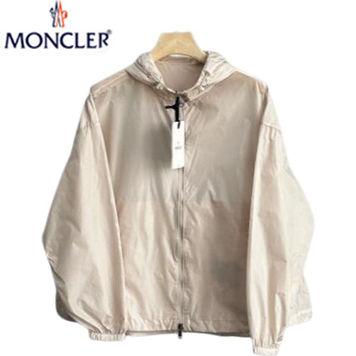 MONCLER-03282 몽클레어 라이트 핑크 나일론 바람막이 후드 재킷 여성용