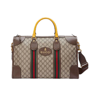 GUCCI-480500 8855 구찌 Neo Vintage Web 디테일 소프트 GG 수프림 미디엄 더플 백