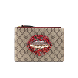 [스페셜오더]GUCCI-431415 9789 구찌 Embroidered GG 수프림 캔버스 스몰 파우치 