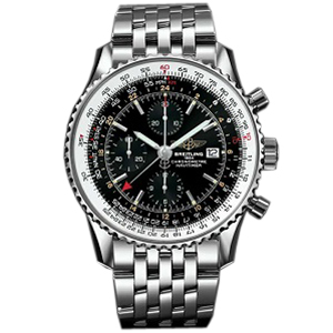 [스페셜오더]BREITLING-브라이틀링 내비타이머 월드 스틸 블랙다이얼 워치 46mm