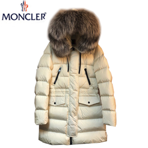 MONCLER-11033 몽클레어 화이트 나일론 Aphroti 롱 패딩 여성용