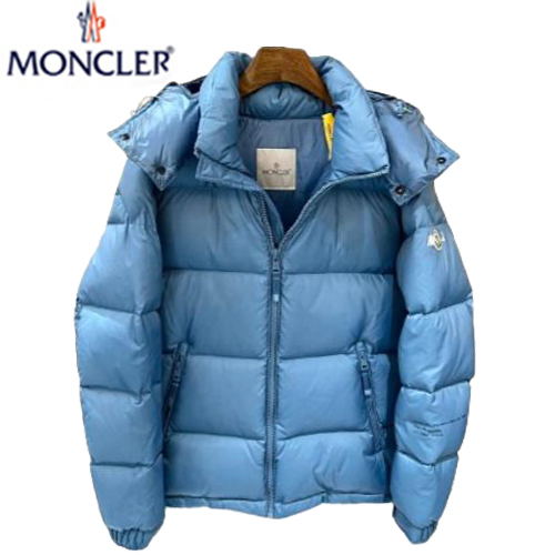 MONCLER-12083 몽클레어 블루 프린트 장식 패딩 남여공용