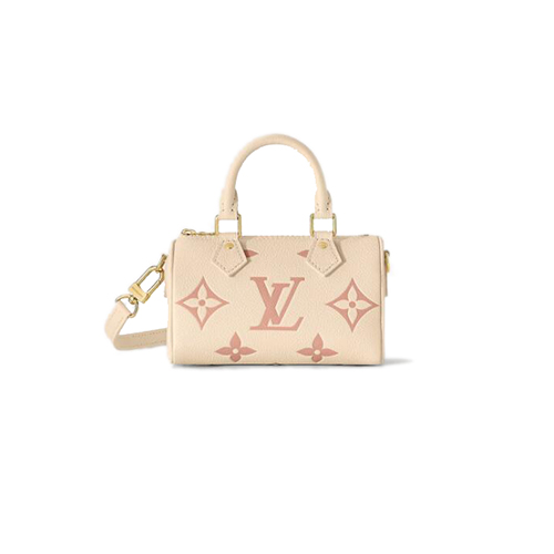 [스페셜오더]LOUIS VUITTON-M81913 루이비통 크림/핑크 모노그램 앙프렝뜨 나노 스피디