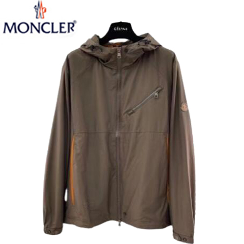 MONCLER-03104 몽클레어 브라운 나일론 바람막이 후드 재킷 남성용