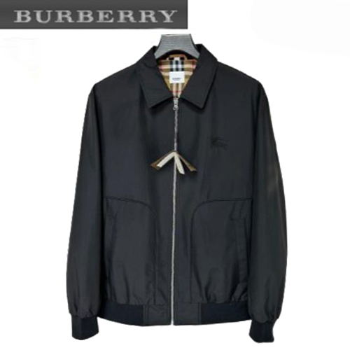 BURBERRY-04034 버버리 블랙 나일론 바람막이 재킷 남성용