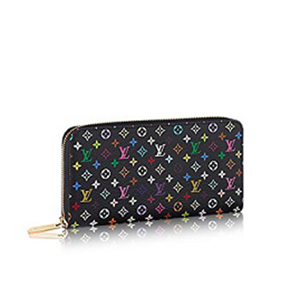 LOUIS VUITTON-M60243 루이비통 모노그램 멀티컬러 지피 월릿 블랙 