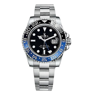 [스페셜오더]ROLEX-롤렉스 오이스터 퍼페츄얼 GMT-마스타 II 블랙/블루 세라믹 베젤 와치 40mm 